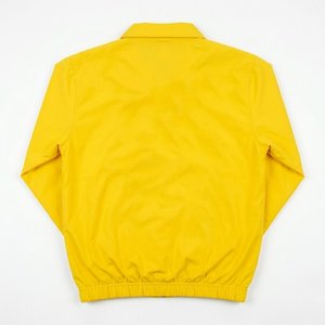 ชุดเซ็ตแจ็คเก็ตและกางเกงขาสั้นไนลอนกันลมสีเหลืองสำหรับผู้ชาย พิมพ์โลโก้ได้ตามต้องการ รุ่นยอดนิยม แห้งเร็ว เหมาะสำหรับฤดูร้อน สไตล์สตรีทแวร์ - Product Image 3