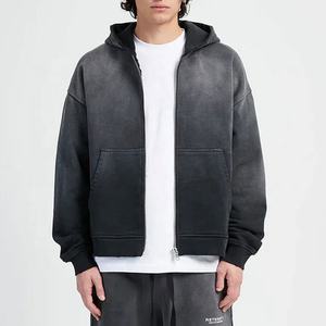 Sudadera con Capucha de Algodón French Terry de 500 g/m², Estilo Vintage, Hombros Caídos, Estilo Urbano, Venta al Por Mayor - Product Image 3