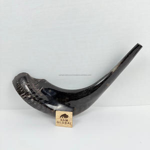 Shofar yemenita hecho a mano de alta calidad, cuerno Natural que sopla Rosh Hashanah Kosher Kudu Ram Horn, técnica pulida ecológica - Product Image 4