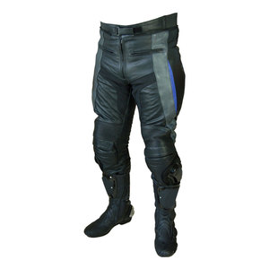 Custom Waterproof Windproof Winter Motorcycle Cowhide Leather <b>Pants</b> for Men - Product Image 2