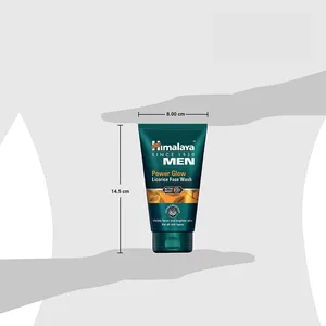 Nettoyant visage Himalaya Men Power Glow Licorice, enrichi en ingrédients à base de luzerne, réglisse, bois de pommier et plantes. - Product Image 3