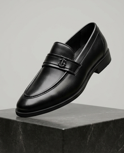 Men's Classic Penny Loafers <b>Slip</b>-<b>On</b> Round Toe Business Formal Shoes for Office Wedding Party and Casual Daily Wear - Product Image 1