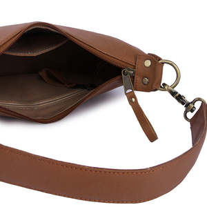 Sac bandoulière en cuir véritable à rabat motifé, sacoche pour ordinateur portable, grande capacité, léger, pour les voyages et l'usage quotidien - Product Image 3