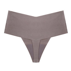 Braguitas de Control sin Costuras Azul Marino para Mujer, Soporte Medio, Tejido de Spandex y Nylon, sin Entrepierna, Lavables a Máquina - Product Image 5