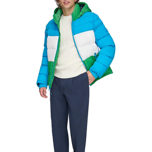 Chaqueta de Invierno Acolchada para Hombre, con Cierre Frontal de Lana y Nailon, con Capucha, Técnica Lavada, Servicio OEM - Product Image 4