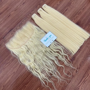 เส้นผมตรงกระดูกผมมนุษย์สีบลอนด์ขนาด8นิ้ว - Product Image 6