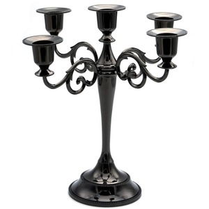 Candelabro de Metal de Diseño Moderno, Elegante Portavelas de Hierro con Acabado Elegante, Base Duradera y Estable, Ideal para Sala de Estar - Product Image 4