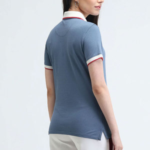 Hot Selling Women's 100% Cotton for Polo Shirts Custom Design Ladies' Fashion Casual Eco-Friendly T-shirt Corduroy Fabric - Product Image 2