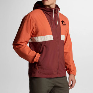 Veste coupe-vent colorée tendance pour homme, légère, résistante à l'eau, veste décontractée pour l'extérieur, logo personnalisé, vente en gros - Product Image 5