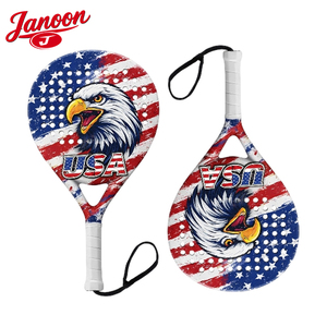High Quality Padel Racket Carbon Fiber Paddle Racquet Custom Logo Professional Padel Tennis Rackets Lightweight Carbon Fiber - Product Image 4