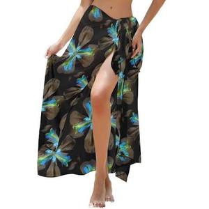 Vestido Maxi sin Mangas con Estampado Floral y Cuello en V para Mujer, con Falda a Rayas y Lazos, Estilo Boho, para Playa o Verano - Product Image 2