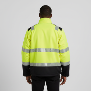 Chaquetas de Trabajo de Poliéster Ripstop de Dos Tonos para Otoño/Invierno, con Cinta Reflectante de Alta Visibilidad, para Trabajadores de Carreteras, Color Personalizado, Pedido al por Mayor - Product Image 6
