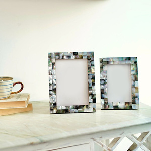 Mother of pearl shell inlay photo <b>frames</b> wholesale handcraft capiz pearls <b>picture</b> <b>frame</b> cheapest price - Product Image 4