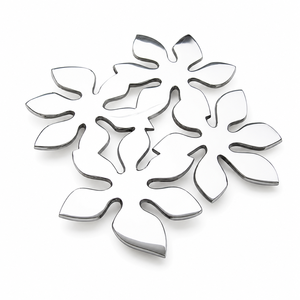 Sous-plat Moderne en Aluminium en Forme de Feuille, Résistant à la Chaleur, Support pour Casseroles et Plats Chauds, Décoration de Table de Cuisine et Comptoir - Product Image 3