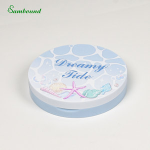 Estuche Cosmético Magnético Redondo de Diseño 3D Impreso, Compacto, de un Solo Color, con Polvo Reemplazable de Alta Calidad, 2/4/11G, Venta al Por Mayor - Product Image 3