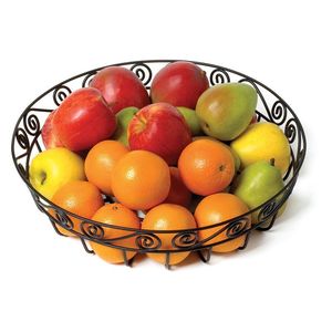 Panier à fruits élégant en métal, adapté aux cuisines contemporaines et traditionnelles, offrant un rangement ventilé pour les fruits frais - Product Image 2