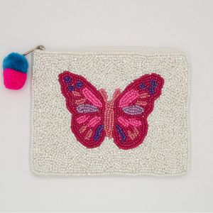 Fashion Embroidery Round Shape Seed Beads Leopard Coin <b>Pouch</b> From India Handmade Coin <b>Pouch</b> for Women and Girls - Product Image 2