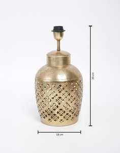 Luxury golden cutout metal <b>table</b> <b>lamp</b> <b>base</b> oem odm low moq factory price wholesale bulk supply fast shipping no shade - Product Image 5