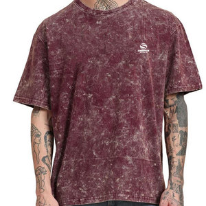 Camiseta Oversize para Hombre con Lavado Ácido, 250 GSM, Algodón Pesado, Estilo Vintage Desgastado, Cuello Redondo, Streetwear Retro, Ajuste Holgado - Product Image 6