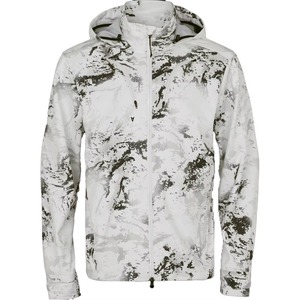 Chaqueta de Invierno para Hombre, de Soft Shell, Manga Larga, Estampada, Impermeable, para Caza, con Patrón de Camuflaje, Blanca y Negra - Product Image 1
