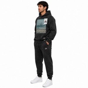 Ensemble de survêtement décontracté pour hommes, imprimé, haut à manches longues et pantalon de jogging, vêtements de sport pour la remise en forme et les activités de plein air avec OEM - Product Image 3