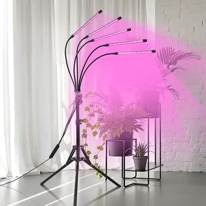 Lampada da Terra Regolabile per Coltivazione Indoor con Luce a Spettro Completo 80 LED, 5 Livelli di Regolazione (20%-100%), Timer 3/9/12 Ore - Product Image 4