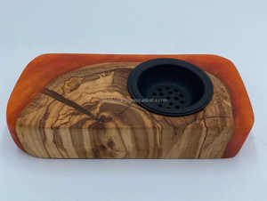 Brûleur à encens Royal Desert Barakah en résine époxy et bois d'acacia, support de luxe pour oud, cadeau arabe - Product Image 3