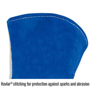 Gants de travail en cuir fendu de qualité supérieure, les plus vendus, résistants au feu et à la chaleur, avec doublure en laine pour soudeurs - Product Image 4