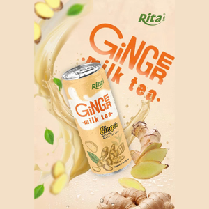 Bebida de Té con Leche y Jengibre Rita, Té Negro Natural con Hojas de Jengibre Picante, Lata de 320 ml, Venta al por Mayor, OEM, ODM - Product Image 3