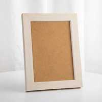 Cadre photo en bois minimaliste et écologique, rectangulaire, horizontal, à fixer au mur, personnalisable, durable