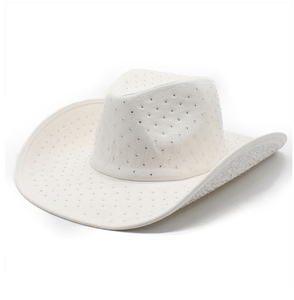 Chapeau de soleil ethnique pour le printemps et chapeau de cowboy occidental style jazz à large bord Fedora décontracté pour couple tendance - Product Image 6