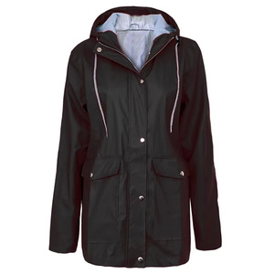 Women Rain <b>Jacket</b> Hooded Waterproof Windproof Outdoor <b>Lightweight</b> Raincoat <b>Ladies</b> Coat Yellow Blue Black Red Pink - Product Image 6