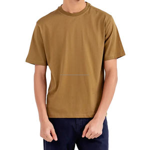 Camiseta de manga corta para hombre, de algodón 100 % de primera calidad, cuello alto, estampada. - Product Image 2