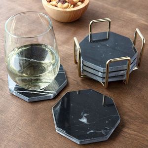 Posavasos de Mármol Ecológicos Modernos, Cubiertas de Mesa Duraderas, Lavables y Desechables para Uso Doméstico - Product Image 4