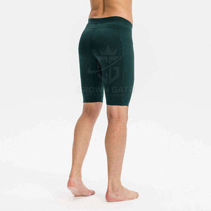 Shorts de compression sur mesure en tissu respirant pour la gym et le fitness, best-seller pour hommes - Product Image 3