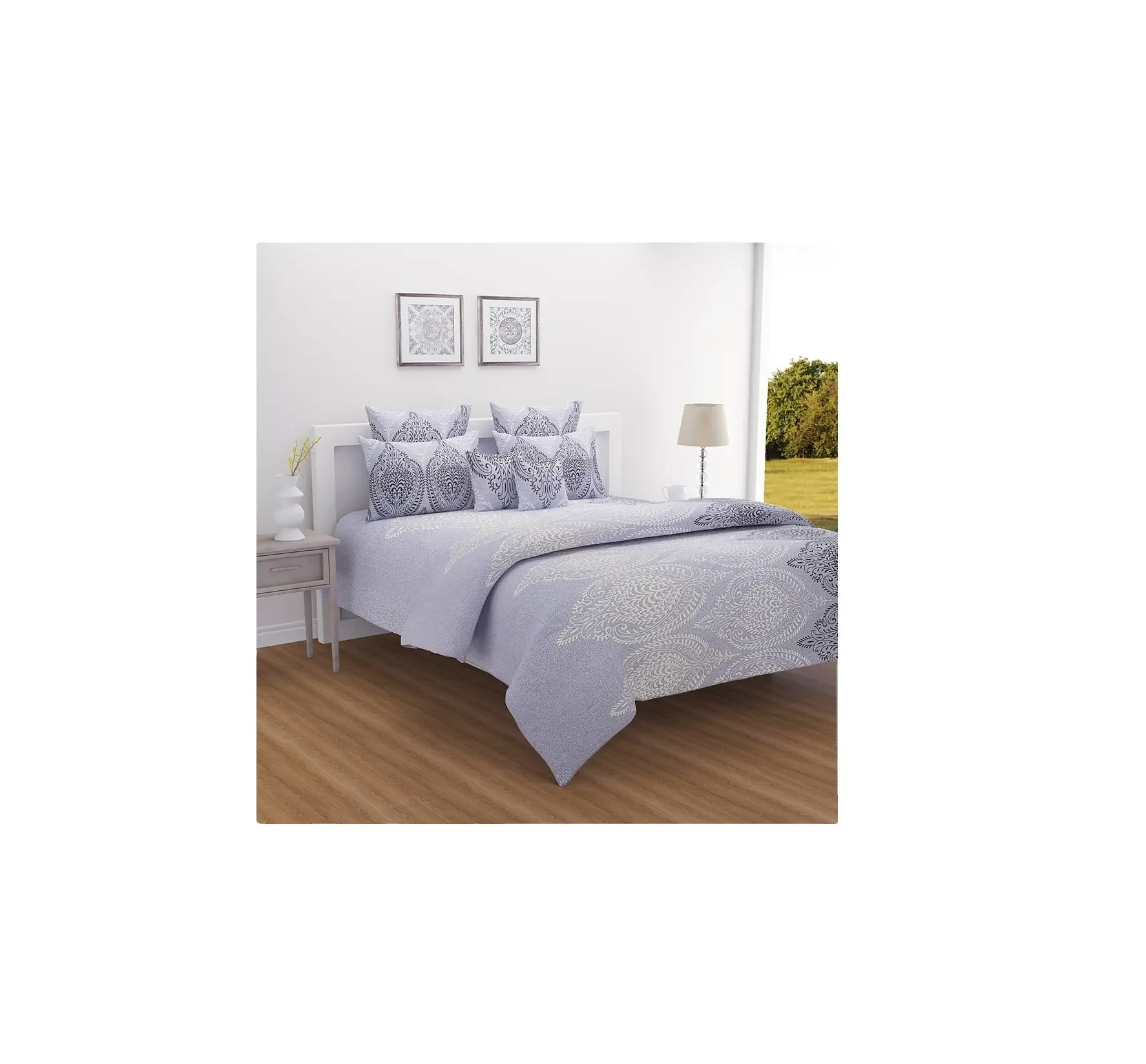 ملاءات السرير مصنوعة من نسيج القطن بنسبة 100% لون سادة للاستخدام المنزلي والفندقي متوفرة كمية كبيرة للبيع