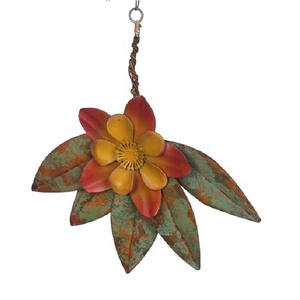 Ramo colgante decorativo de Navidad de Metal, ramo de flores galvanizado hecho a mano Vintage rústico para decoración colgante Interior del hogar - Product Image 1