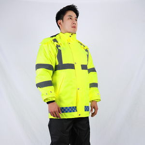 เสื้อกั๊กสะท้อนแสงสีส้ม 100% โพลีเอสเตอร์ตาข่าย ระดับ 2 สำหรับงานอุตสาหกรรม พร้อมเสื้อแจ็คเก็ตความปลอดภัยแบบมองเห็นได้ชัดเจน สำหรับใส่โลโก้ - Product Image 4