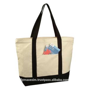 Sacs fourre-tout en toile de coton durable imprimés avec logo personnalisé Sacs à provisions écologiques réutilisables et lavables en coton recyclé biologique - Product Image 1