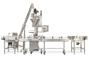 Semi-Automatic Auger Filler Packing Machine For Bottles Food Packaging Electric PLC <b>Control</b> High Accuracy 220V - Product Image 2