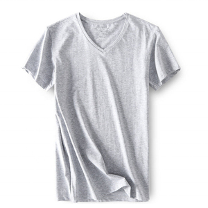 T-shirts pour hommes en polyester/coton, lavables, à manches courtes, col classique, à carreaux, décontractés, avec motif uni teint et impression personnalisée, blanc et bleu - Product Image 5