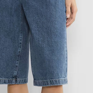 Prix avantageux pour les commandes en gros, service OEM, design tendance, shorts en jean décontractés pour femmes, mélange de coton extensible, toucher doux - Product Image 4