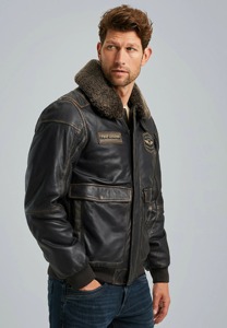 Chaqueta de Cuero Genuino Marrón Oscuro para Hombre, Estilo Casual Premium de Motociclista - Product Image 1