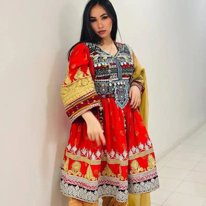 Vestido Afgano Kuchi de Último Diseño y Alta Calidad, Personalizado, con Encaje, Largo hasta el Suelo, Manga Larga, al Mejor Precio, Vestidos Afganos Kuchi Más Vendidos - Product Image 2