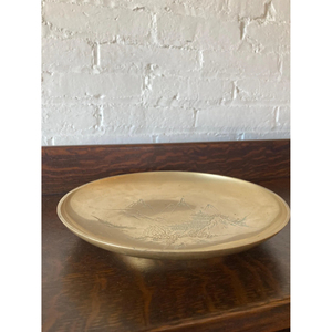 Assiette de service ronde en laiton de qualité supérieure au design vintage pour hôtel, mariage et accessoires de cuisine à domicile - Product Image 6