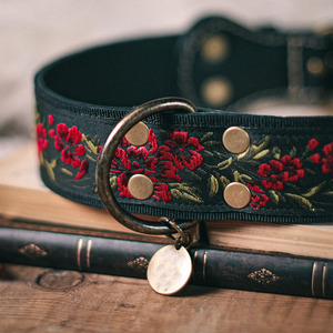 Genuine leather dog collar with <b>braided</b> styling for elegance durability and reliable performance Leather <b>Braided</b> Dogs Collars - Product Image 4