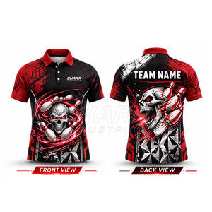 Jersey de Boliche Personalizado Premium, Transpirable, Antibacterial, de Secado Rápido, Tallas Grandes, MOQ Bajo - Product Image 2