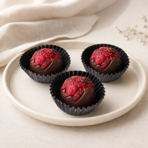 Delicious Dry Strawberry Ganache Truffle Balls Packed In Custom Box For Corporate Gifts Wholesale Trade - Product Image 4