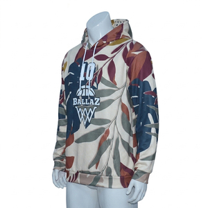 Sweat à capuche personnalisé pour l'hiver, broderie par sublimation, impression intégrale 3D, polaire polyester uni, streetwear - Product Image 3