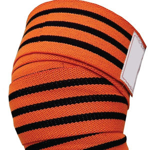 Bandes de genou pour squats, sangles de soutien pour l'entraînement, la force athlétique et l'haltérophilie, bandes de genou pour soulevé de terre, en vente - Product Image 2